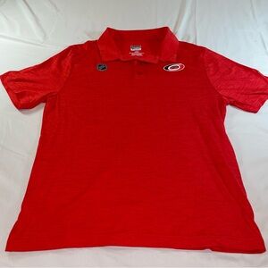 Fanatics Carolina Hurricanes Authentic Pro Red Polo Shirt